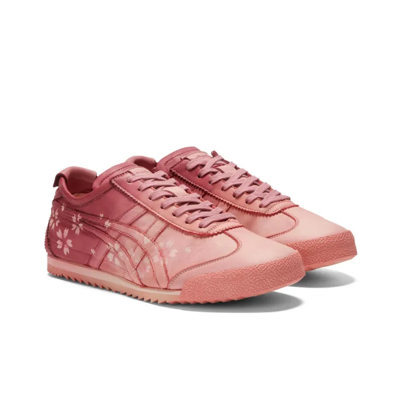Asics Onitsuka Tiger Mexico 66 Deluxe Nm Ginger Peach Dark Cherry Women's-2