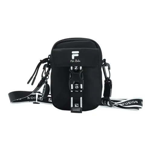 FILA FUSION Fabric Sling Bag, Shoulder Bag, Crossbody Bag Extra Small Unisex Black