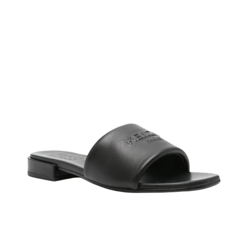 KENZO Oki Leather Flat Sandals-2