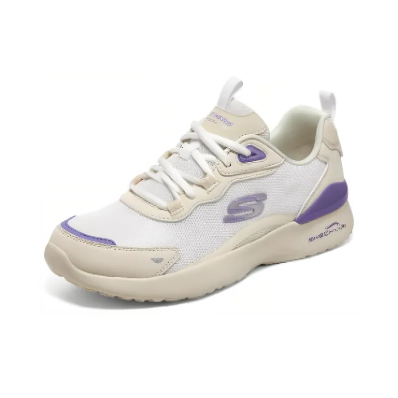Skechers Skech Air Dynamight Abrasion Resistant Breathable Low Top Running Shoes Women's Beige Purple-2