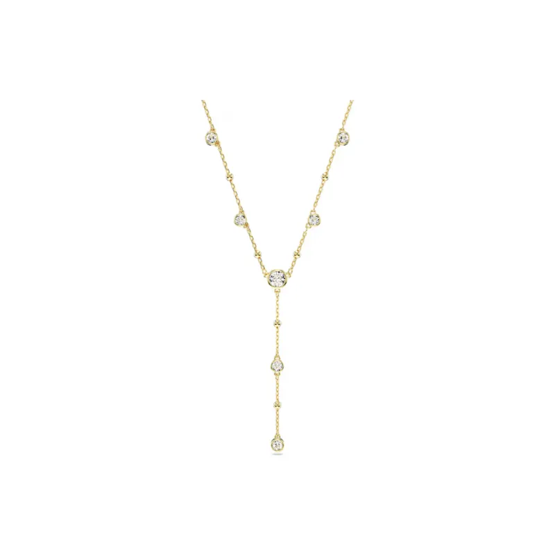 Swarovski Crystal, Gold Plated, Zirconia Necklaces Women's Gold-0