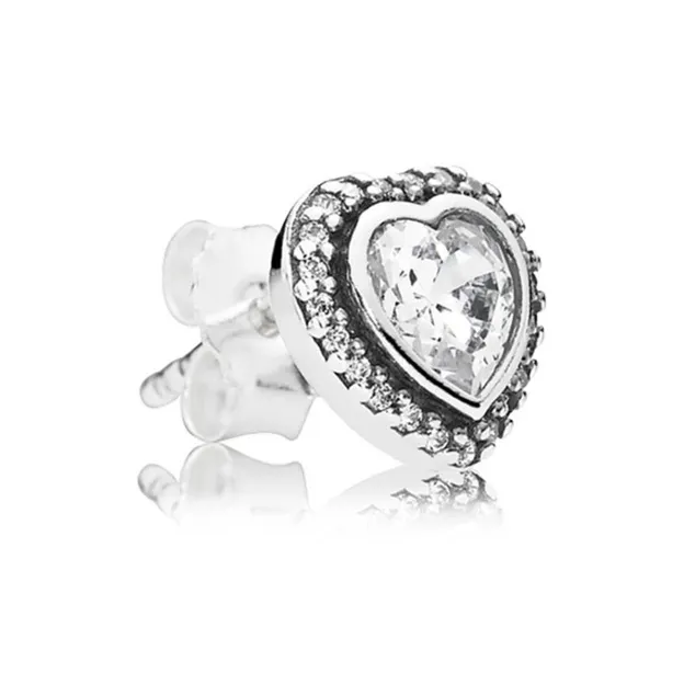 Pandora 925 Sterling Silver Stud Earrings Women's Silver-1