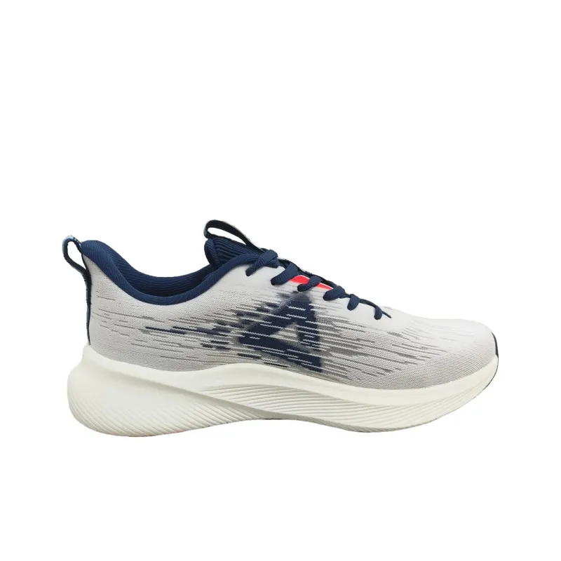 PEAK Cushioning Anti-Slip Wear-Resistant Breathability Low-Top Running Shoes Men's White Blue-1