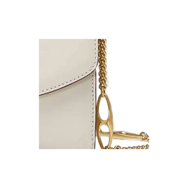 GUCCI Zumi Leather Handbag Shoulder Bag Crossbody Bag Mini Women's White-8