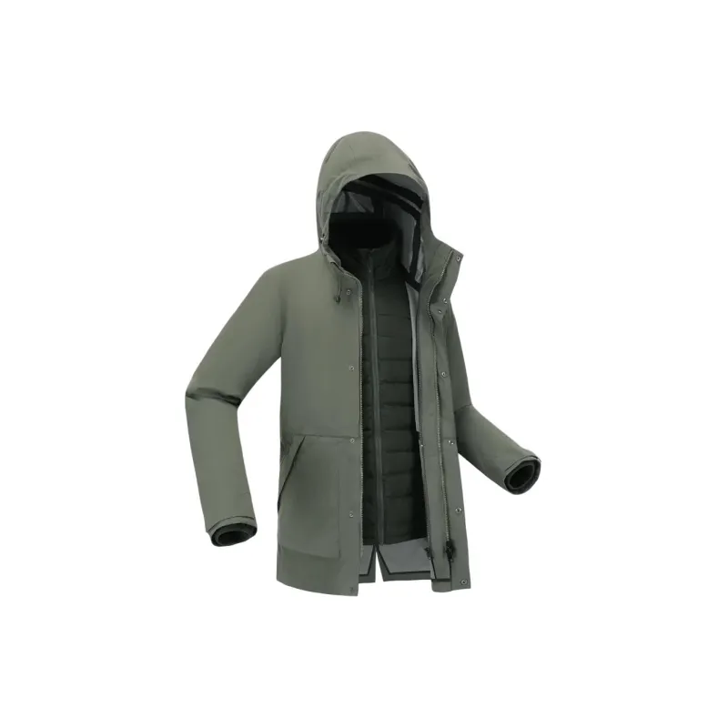 DECATHLON Windbreaker Jacket Men's Khaki Gray-1
