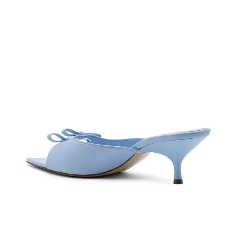 GIABORGHINI Blanche 50mm Leather Mules-3