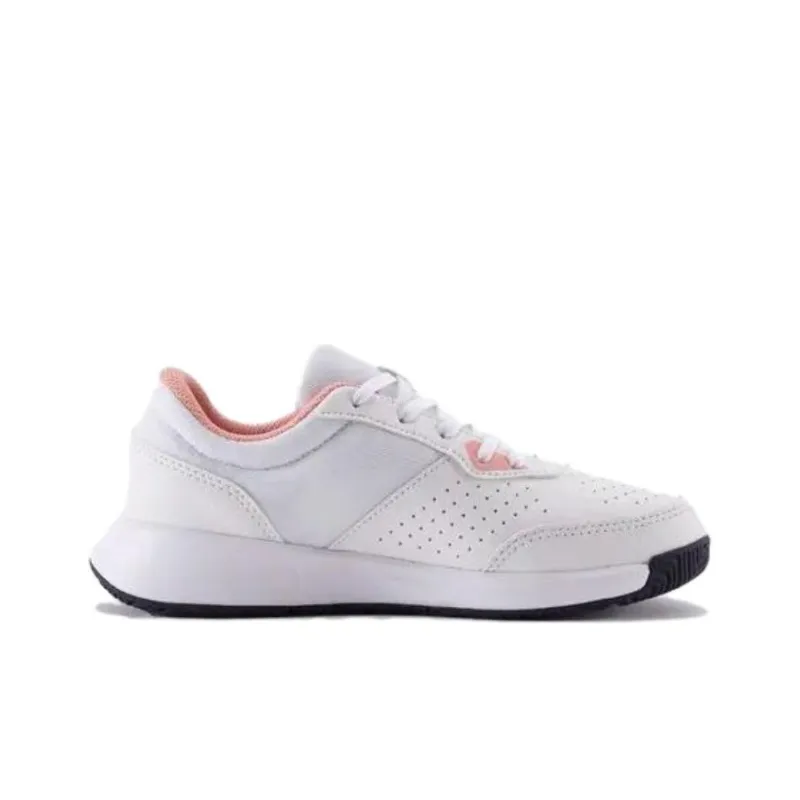 DECATHLON Durable Breathable Low Top Tennis Shoes Unisex White Pink-1