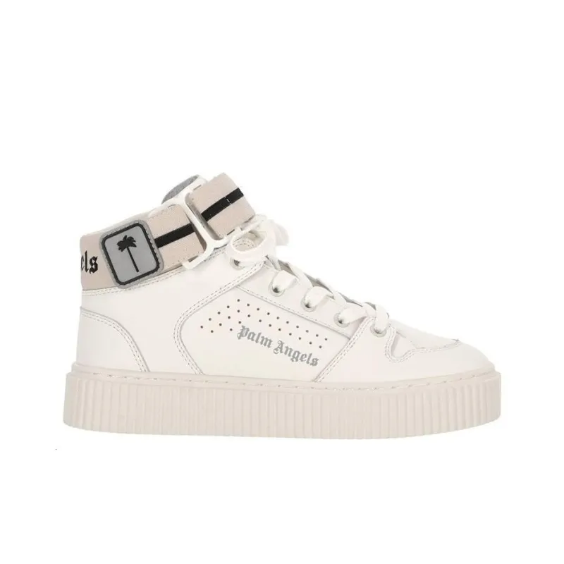 PALM ANGELS Grip High-Top Stylish Skateboarding Shoes Women's Beige-1