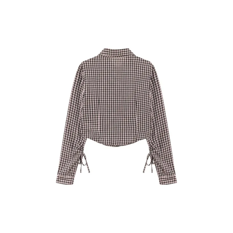 CHUU Shirts Women's Pink Plaid-1