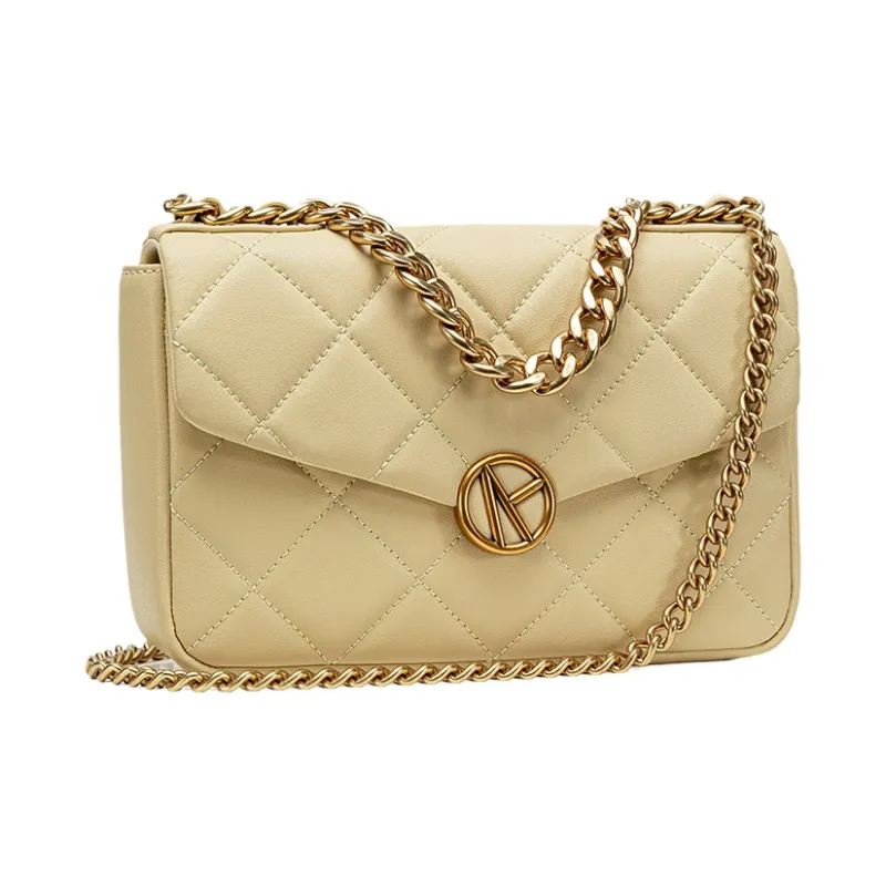 VANESSA HOGAN Cow Leather Handbag Shoulder Bag Crossbody Bag Regular Women's Custard-1