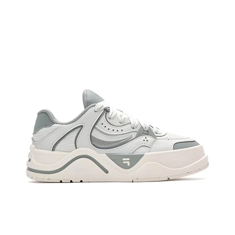 FILA FUSION 50 50 Slip Resistant Cushioning Low Top Skateboard Shoes Women's Green White-1