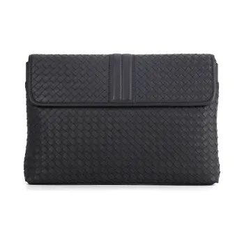 CMLZIUA Microfiber Synthetic Leather Clutch Regular Unisex Black