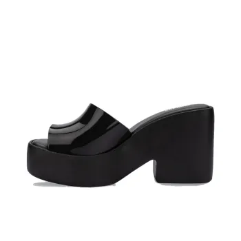 Melissa Slide Slippers Women's Black/Pink/Yellow