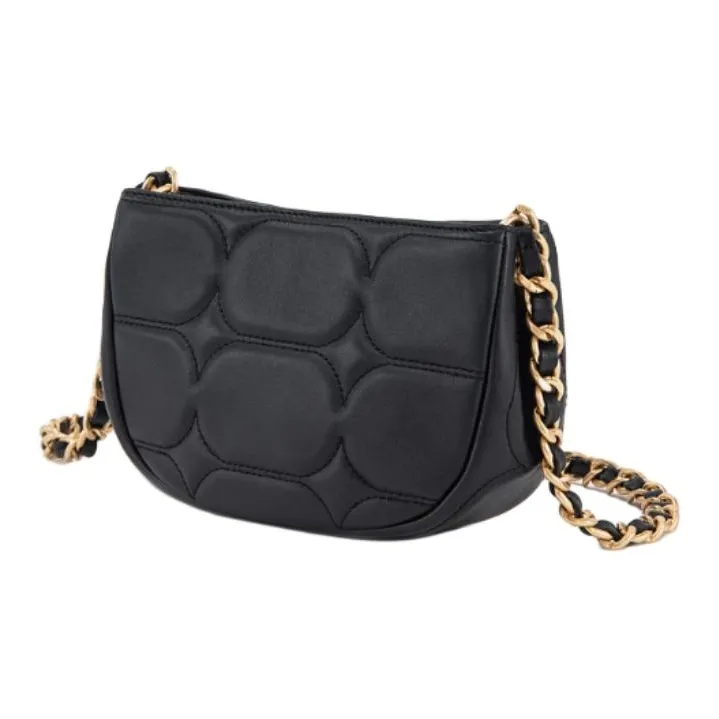 SAM EDELMAN Sheepskin Handbag Shoulder Bag Small Size Women's Black-1