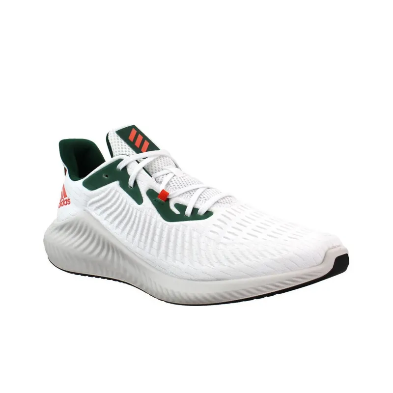 Adidas Alphabounce Plus U White Dark Green Women's-2