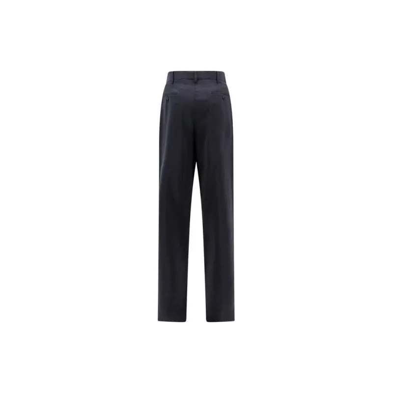 GIORGIO ARMANI Pleated Twill Trousers-1