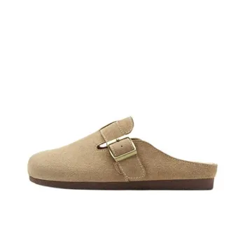 JOSINY Massage Antibacterial Quick Dry Wrap-toe Slippers Women's Brown