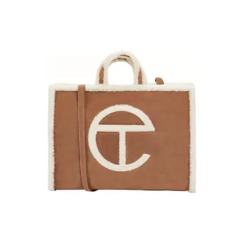 UGG Shearling Tote Bag, Shopping Bag, Handbag Tubas Women's Chestnut