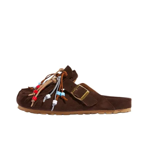 SCAROSSO Geo Suede Sandals