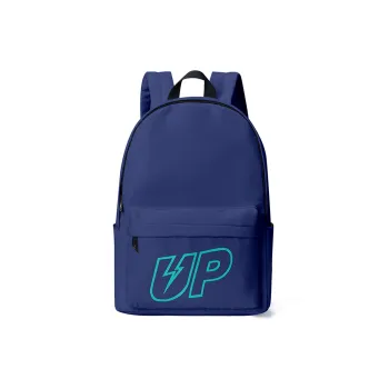 TURN UP Polyester Backpack Regular Unisex Blue