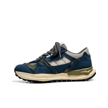 Meiretu Anti Slip Wear Resistant Low Top Casual Shoes Men's Interstellar Blue