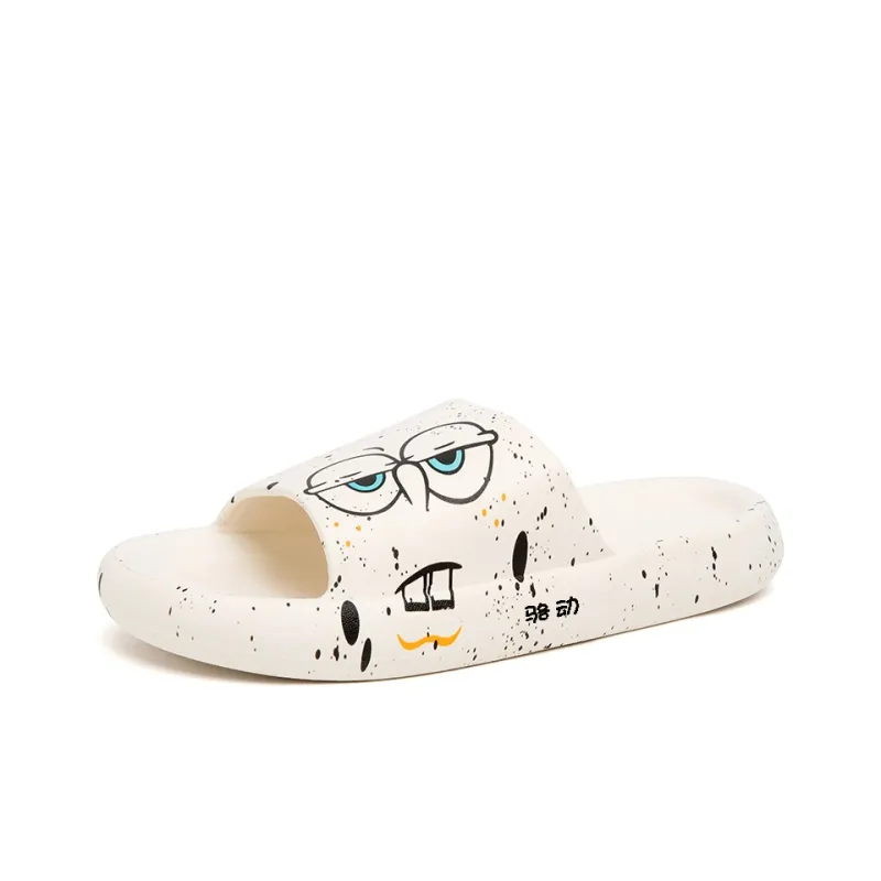 Locke Rubber Sole Totem Graffiti Quiet Slide Slippers Unisex-1