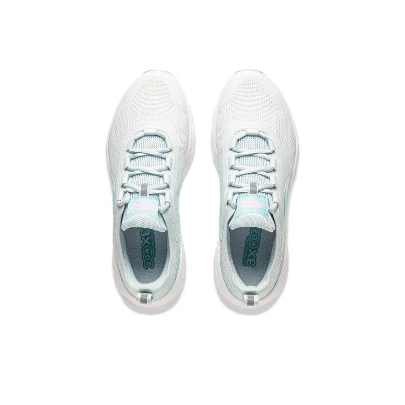 LiNing Low Top Running Shoes Women's White Blue-3
