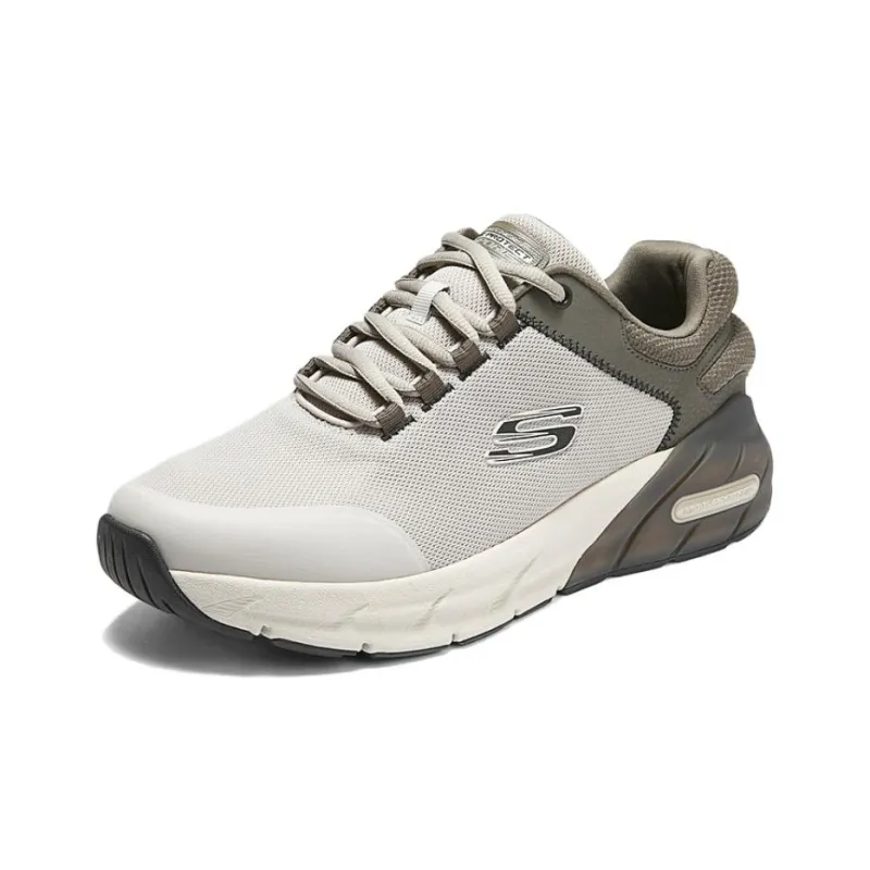 Skechers Cushioning, Slip Resistant, Abrasion Resistant, Breathable Low Top Training Running Shoes Men's Taupe-2
