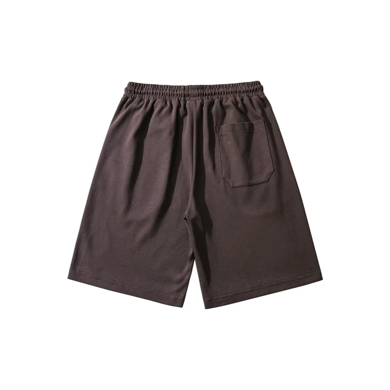 WOOD SOON Trendy Brand Sports Stretch Knee Length Pants Japanese Style Straight Fit Pants Unisex-12