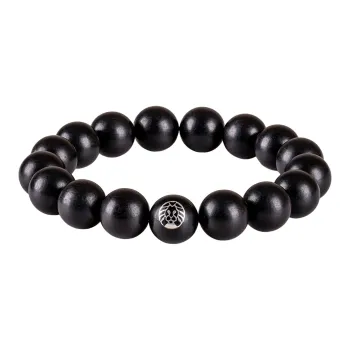 Rastaclat Ebony Small Lion Chinese Style Wooden Bracelet Unisex