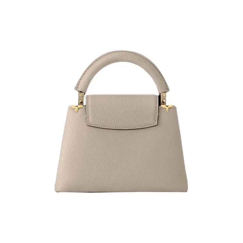 LOUIS VUITTON Capucines Taurillon Leather Capson Handbag, Shoulder Bag, Crossbody Bag Mini Women's Elephant Gray-2