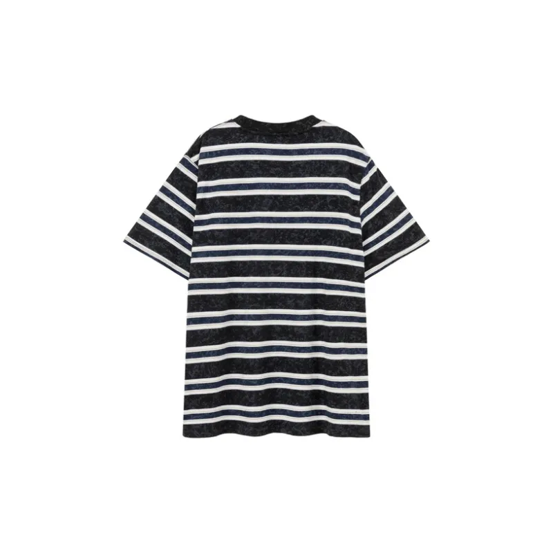 NO ONE ELSE T Shirts Unisex Black Stripes Pattern-1