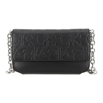 CALVIN KLEIN Cell Phone Pouch Shoulder Bag Medium Size Women's Black