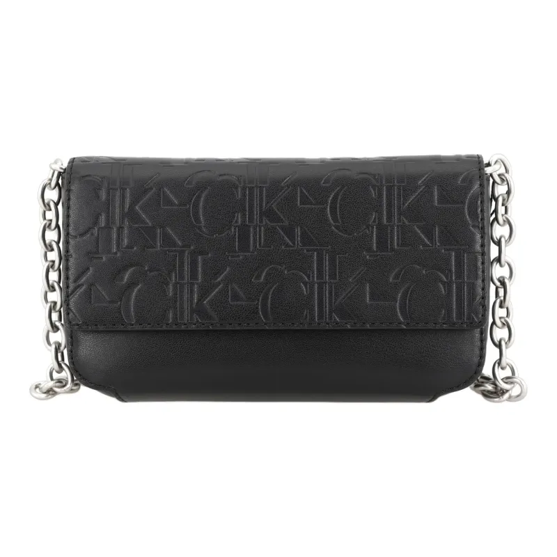 CALVIN KLEIN Cell Phone Pouch Shoulder Bag Medium Size Women's Black-0
