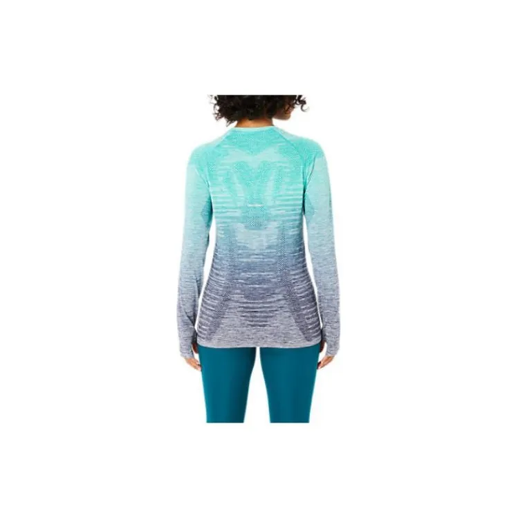 Asics Seamless Long Sleeve Top T-Shirt Women's Green-1