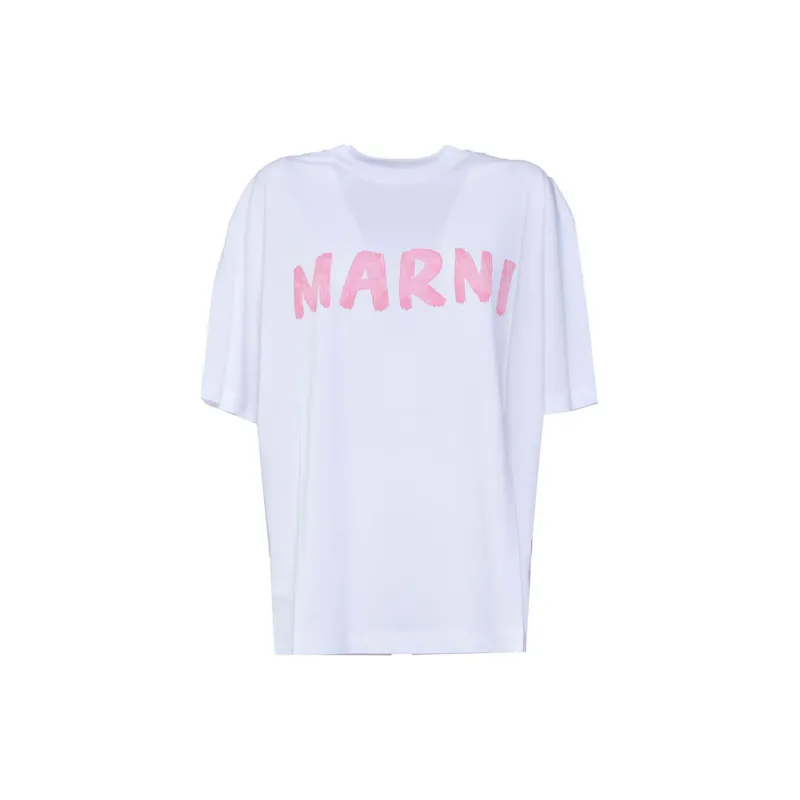 ★MARNI★ Logo Short Sleeve T-Shirt Pink Candy HUMU0223P1USC s-l400.jpg