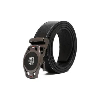 SHERIDan Business Automatic Buckle Elegant And Comfortable Cow Leather Leather Belts Men's Black