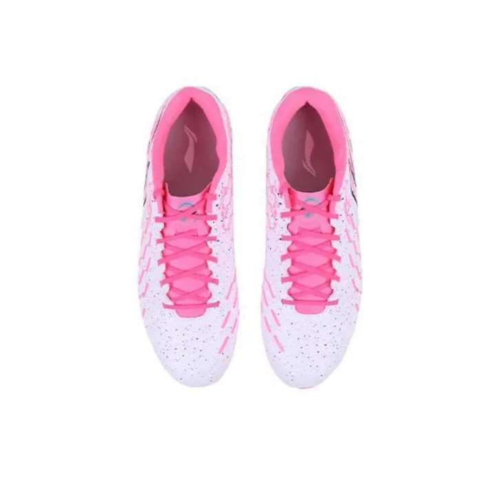 LiNing MG Rubber Short Studs Cushioning, Slip Resistant, And Abrasion Resistant Soccer Shoes Men's Pink-3
