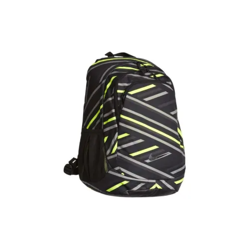 Nike Polyester Backpack Unisex Black/Orange/Green
