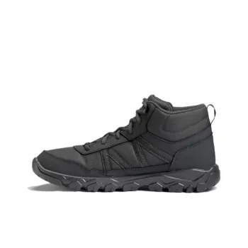 DECATHLON NH100 Cushioning Wear-Resistant Mid-Top Trekking Shoes Men's Black Gray