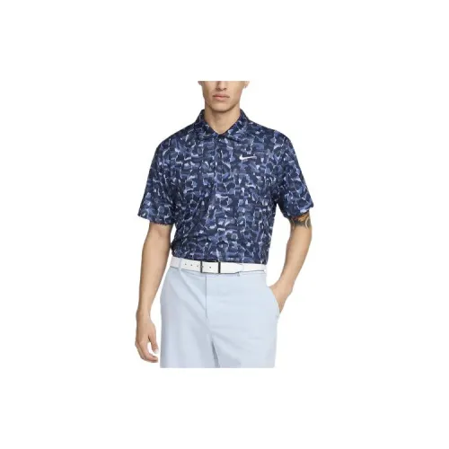 Nike Polo Shirts Men Marine Blue