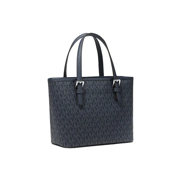 MICHAEL KORS Jet Set Polyester Tote Bag Shopping Bag Shoulder Bag Crossbody Bag Handbags Mini Women's Navy Blue-1