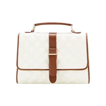 JANE KLAIN Synthetic Leather Shoulder Bag, Crossbody Bag, Handbag Women's White/Black