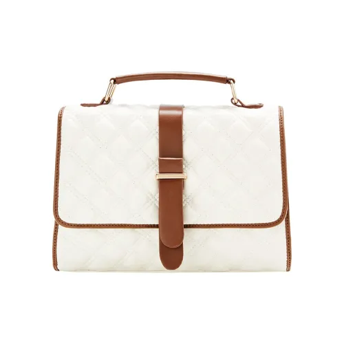 JANE KLAIN Synthetic Leather Shoulder Bag, Crossbody Bag, Handbag Women's White/Black