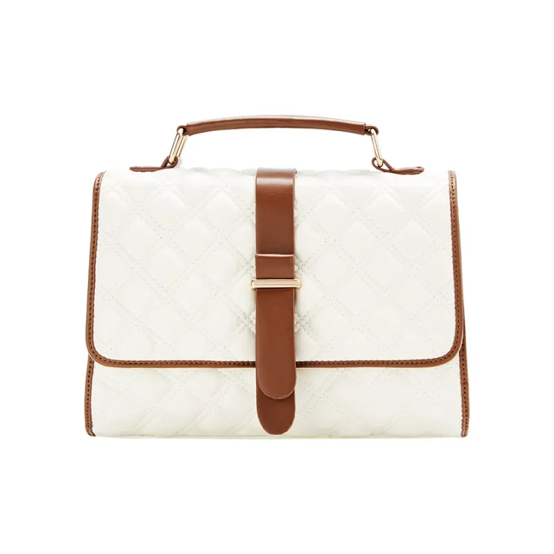 JANE KLAIN Synthetic Leather Shoulder Bag, Crossbody Bag, Handbag Women's White/Black-0