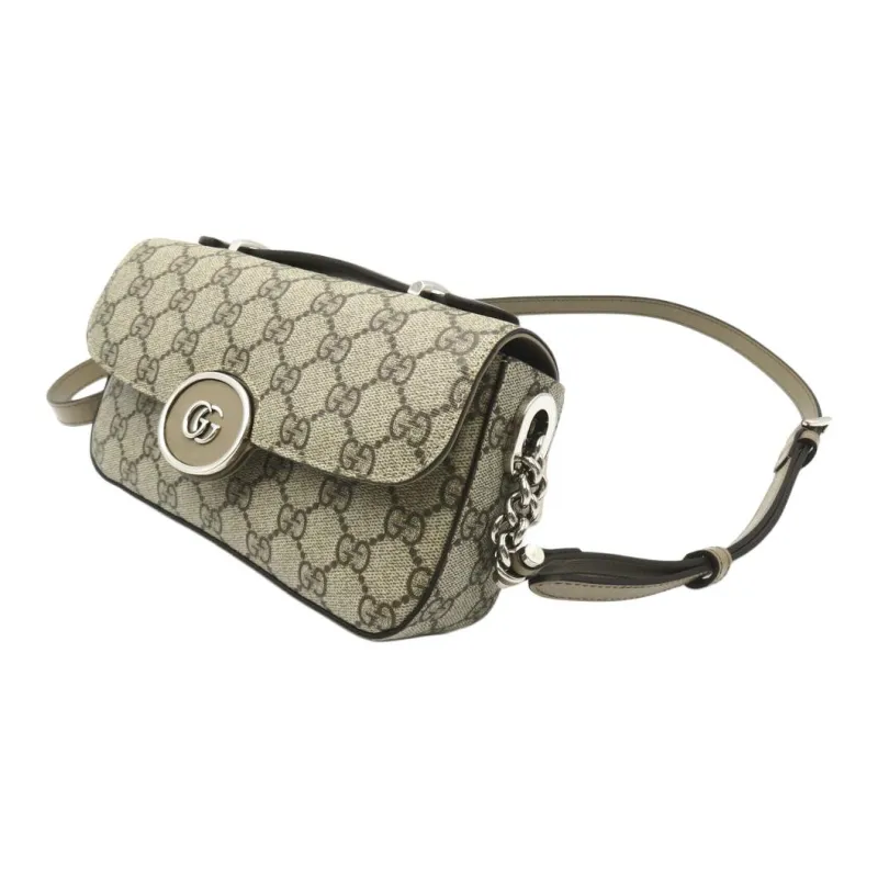 GUCCI Canvas Canvas Bag Handbag Shoulder Bag Crossbody Bag Mini Women's Brown-1