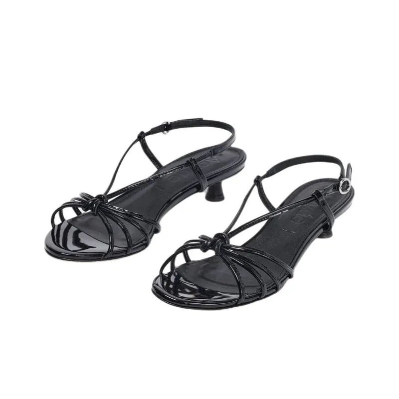 Aeyde Rhonda Strap Sandals 3.5cm Women's Black-2