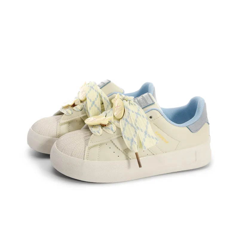Lovely You Low-Top Skateboard Shoes Women's Yellow-6