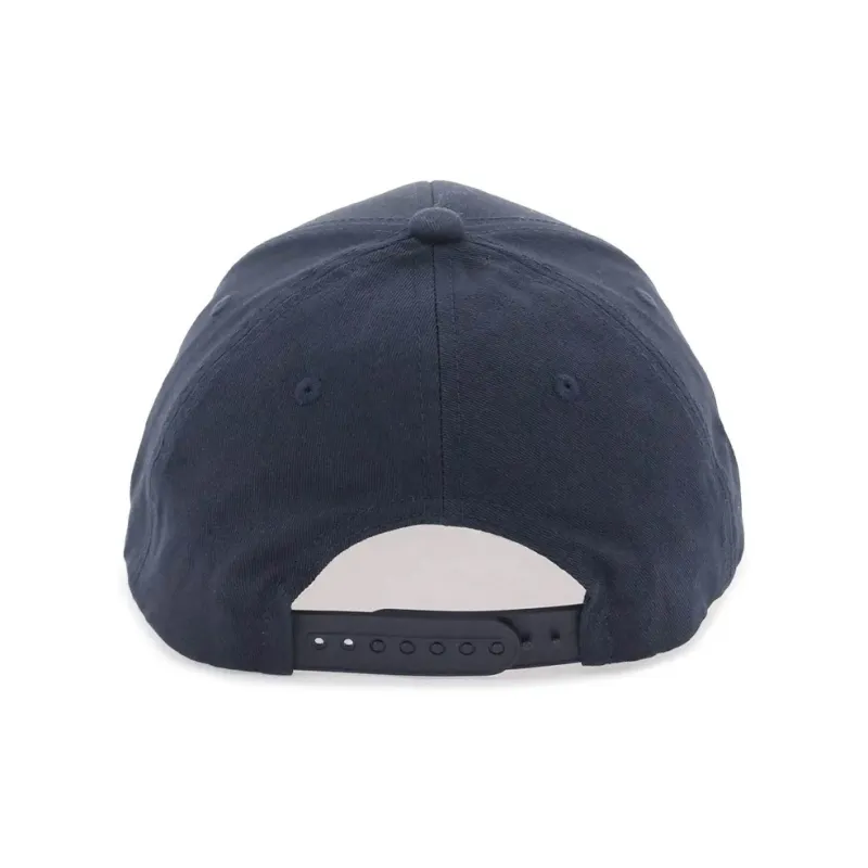 HUGO BOSS Cotton Baseball Caps Men's Dark Blue-3