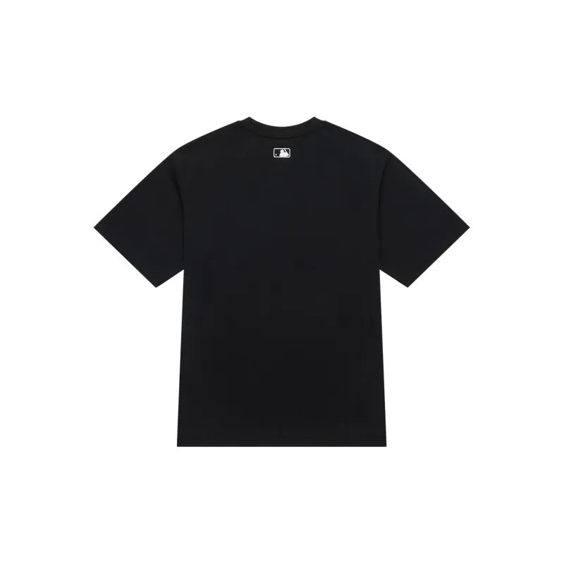 MLB New York Yankees Drop Shoulder Sleeve T Shirt Unisex Black-1